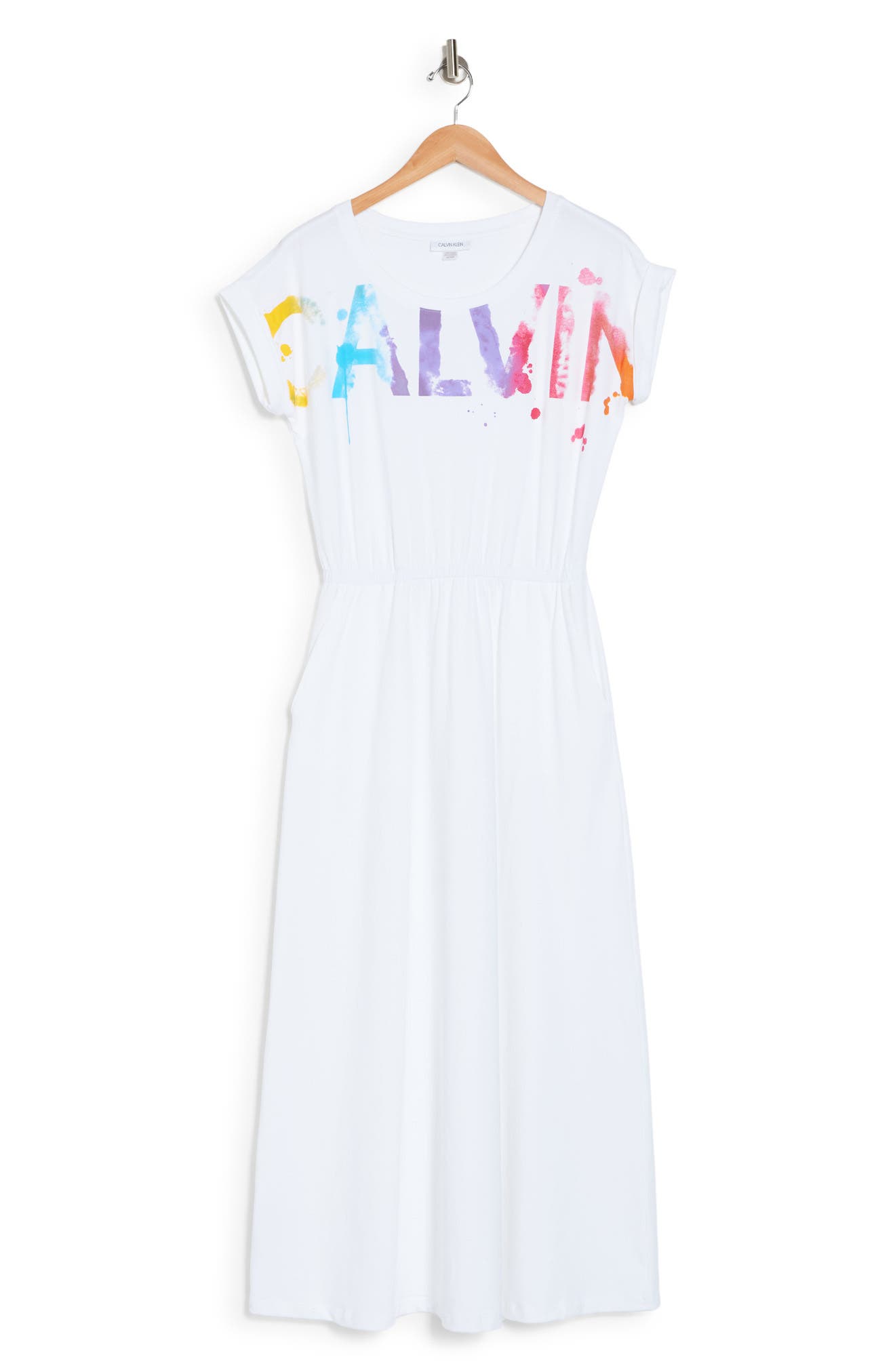 Dámské maxi šaty Calvin Klein Logo Dress