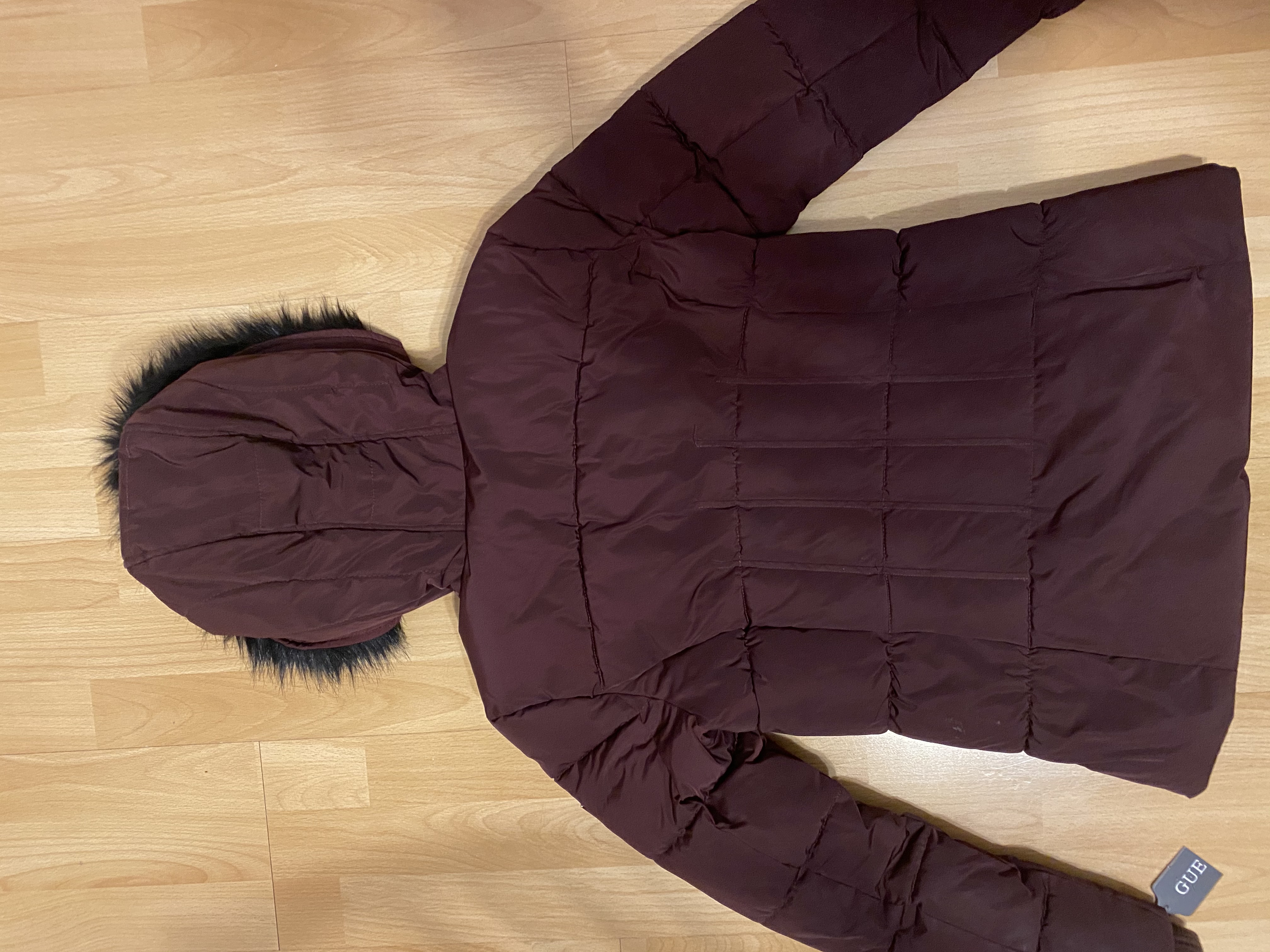 Dámská bunda Guess Hooded Puffer Coat