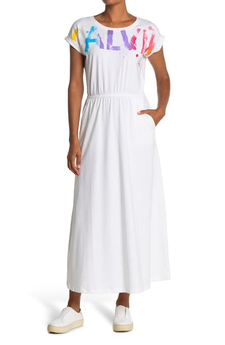 Dámské maxi šaty Calvin Klein Logo Dress